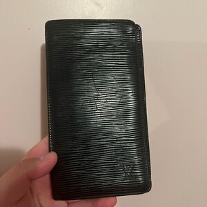 Louis Vuitton Epi Leather Black Long Wallet